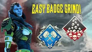 The BEST way to get 4K AND 20 KILL GAME BADGES | APEX LEGENDS