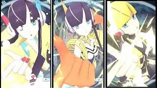 B2W2 Elesa VS SS Elesa VS Elesa (Classic) | Sync Move Side-by-side Comparison #ポケマスEX