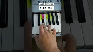 Beethoven - 5th Symphony (PIANO TUTORIAL) EASY Piano F&aacute;cil Con N&uacute;meros