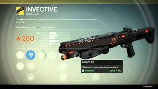 Destiny Exotic Weapon: Invective Shotgun