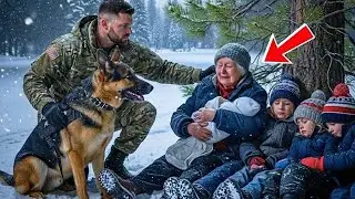 A Soldier and K9 Came Across a Crying Grandmother and Her Children in Blizzard Ending Brought Hope
