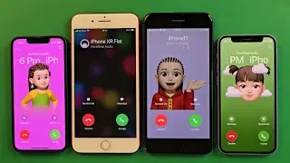 iPhone 12m iPhone 7p iPhone 8p iPhone 13m Incoming call Facetime Outgoing call