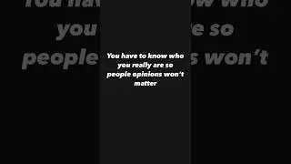 Others opinions don&rsquo;t matter. #knowwhoyouare #drownoutthenoise #itonlymatterswhatyouthink