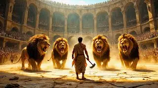 A FEARLESS BLIND KING Faces FIERCE LIONS at ONCE in a Deadly Arena Showdown!