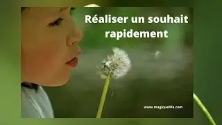 REALISER UN SOUHAIT RAPIDEMENT