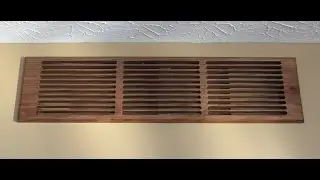 Making Walnut HVAC Return Air Duct Grills