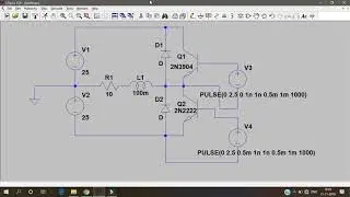 Half bridge inverter in LT Spice