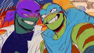 Donatello, Leonardo, Raphael and Michelangelo 💜💜💜💙💙💙❤❤❤🧡🧡🧡