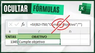 C&oacute;mo OCULTAR F&Oacute;RMULAS en Excel