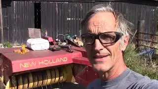 Bring home and repair a small square baler by the old farmer.