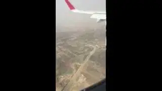 Hard Landing in abha airport 7/2015 هبوط قاسي في مطار ابها للعربية