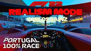 F122 Realism Mode - Carlos Sainz - Portim&atilde;o, Portugal [100% Race + Cockpit + No Assists+ No HUD]