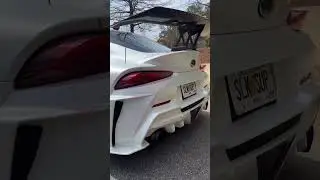 Wrapped Supra🔥 #atlanta #automobile #supra #carwrap #wrap #wrapping #toyotasupra