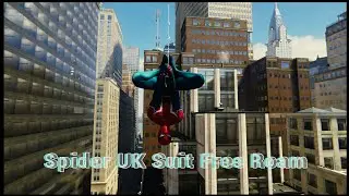 Spider UK Suit Free Roam Spider-Man PS4 Swinging,Crimes,Backpack,Landmark