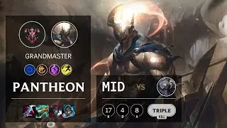 Pantheon Mid vs Diana - EUW Grandmaster Patch 11.2