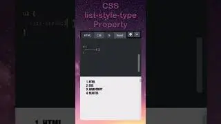 CSS list-style-type Property with HTML ul Tag |  Daily Tips 🤩😎😁 