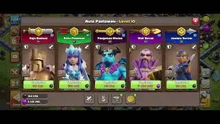 Penunggang akar pertempuran mode peringkat level golem #cocattacks #clashofclans #cocindonesia #th16