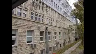 Renowacja elewacji. Szpital MSWiA ul. Wołoska Warszawa. Hydropiaskowanie niskociśnienowe piaskowca.
