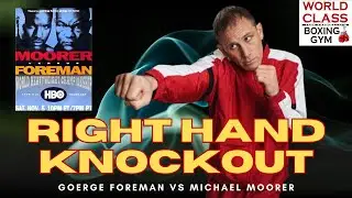 How George Foreman Knocked Out Michael Moorer at 45 | Jab Control &rarr; Right Hand KO Breakdown