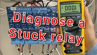 How to test for a stuck relay with a #multimeter
