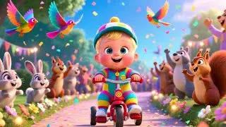 Pedal Pedal Trike 🚲 Baby Tricycle Song with ABC | Nursery Rhymes for Kids