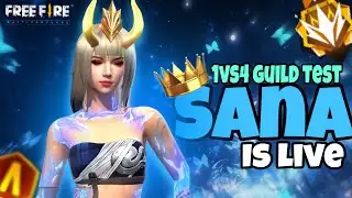1VS4 GUILD TEST FREE FIRE LIVE CUSTOM ROOM GIVEAWAY | FF LIVE TEAM CODE GIVEAWAY | FF LIVE GIVEAWAY
