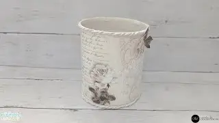 Смотри, что я сделала из консервной банки ♻️ Винтажная переработка / 3D декупаж