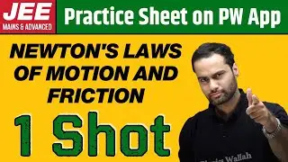 NEWTON'S LAWS OF MOTION AND FRICTION in 1 Shot | From Zero to Hero | JEE Main & Advanced