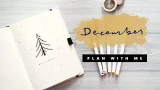 PLAN WITH ME | December 2020 Bullet Journal Minimal Setup - Christmas Theme