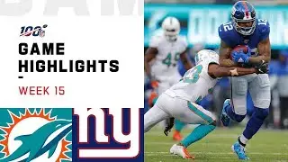 Dolphins vs. Giants Week 15 Highlights | NFL 2019
