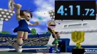 Mario Tennis 64 Mushroom Cup Doubles WR (04:11.72) N64