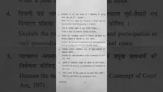 Moot Court clinical course question paper Llb 6th semester#mootcourt #moots #lawpreparation #lawprep