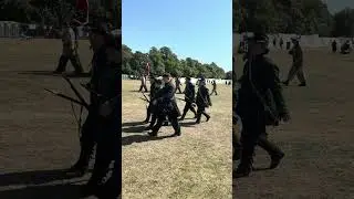 Echoes of 1860: Civil War Soldiers Marching 🇺🇸#americancivilwar #union #confederacy #army #troops