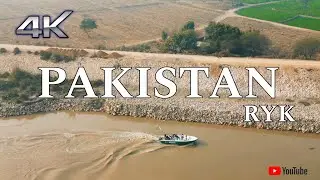 Pakistan Drone View River in Punjab RYK by Sky Lab 4K