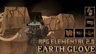RPG Elemental Weapon 2.0 Addon MCPE 1.21.94 | Earth Gloves