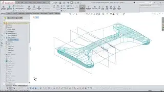 Make it in Solidworks 16.3  - cut with compound surface (using the surface  loft command)