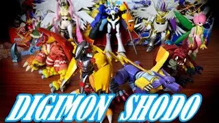 Digimon Shodo 3 Complete Set Unboxing Omegamon, Lilimon & Zudomon Figure Plus Shodo 1 & 2