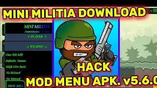 Mini militia new mod menu version 5.6.0. ,download link mediafıre, free download