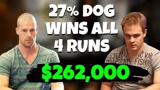 Poker Underdog Achieves the IMPOSSIBLE; Wins 4 Runs at 27%..Robl vs Antonius