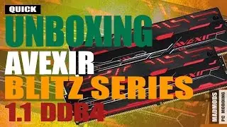 Avexir Blitz 1.1 Quad Channel DDR4 RAM: Quick Unboxing