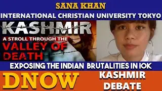 SANA KHAN Exposing the Indian brutalities in Indian occupied Kashmir