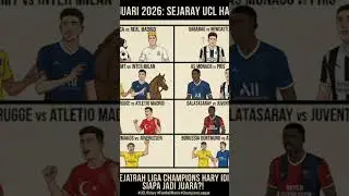 hasil undian play liga champion #real Madrid # Juventus # inter Milan