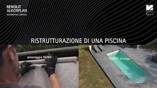 Ristrutturazione di una piscina con sistema di ancoraggio HUNG