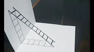 How to Draw a 3D Ladder - Trick Art For Kids