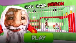 GUGU GAGA PRISON RUN! (OBBY) #roblox #scaryobby #obby 