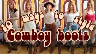 10 ways to style cowboy boots I 60s & 70s style I How to style cowboy boots