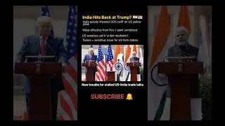 India Hits Back at Trump? 30% Tariff on US Pulses Sparks New Trade Tension 🇮🇳🇺🇸 #shorts