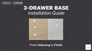 How to Install a 3-Drawer Base Cabinet | Featuring Blum TANDEM Slides