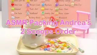 【Litebord Lucky Scoops】ASMR Упаковка. Заказ 2 порций мороженого от Андреа (обновленная версия).