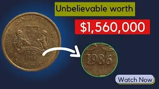 Rare 1986 Singapore One Cent Worth a Fortune? #coin #rare #worth